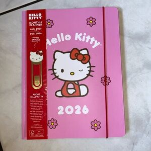 Hello Kitty Pink 2026 Planner with Red Accents
